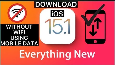 New* IOS 15.1 Update Download Without Wifi Using Mobile Data In Iphone