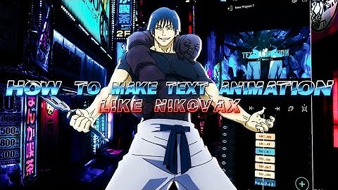 How To Make Text Animation Like Nikovax in Alight Motion|Node Video 📱