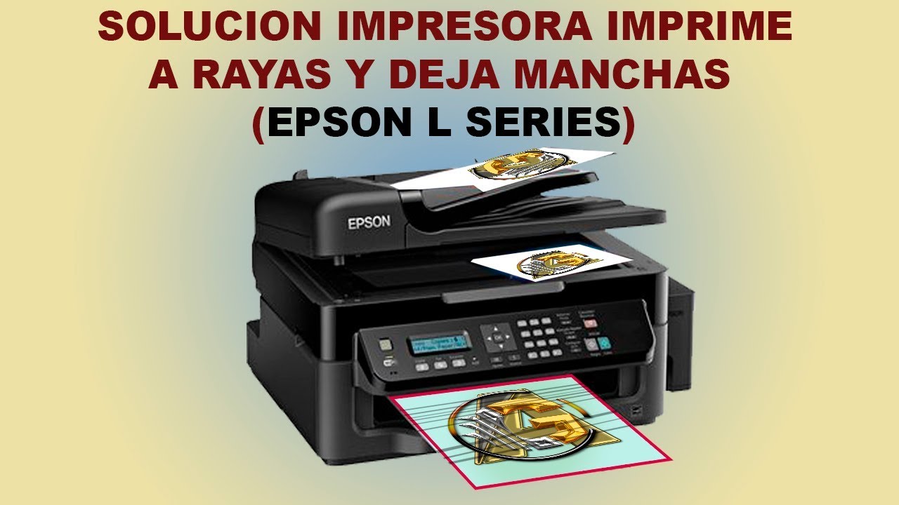 Impresora “Epson L 575 ” Imprime a Rayas, Y deja manchas, Solucionado sin  programas - YouTube