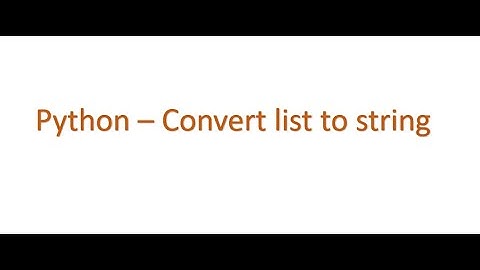 Python Interview questions - convert list of strings to string