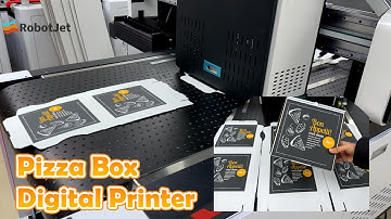 Full-coverage Pizza Box Single Pass Digital Printer! #pizzabox #printer #machine #printing