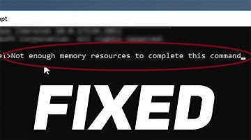 Fix: “Not enough memory resources to complete this command” error in Windows 11
