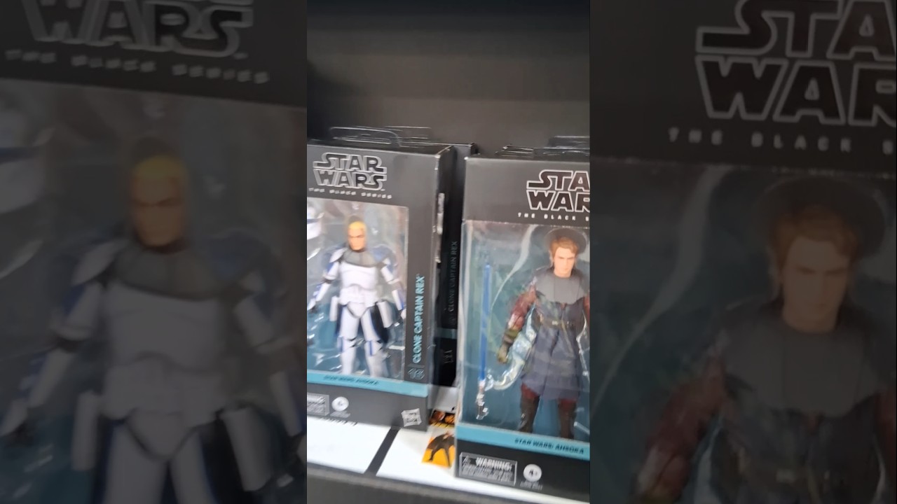 Фигурки Энакина Скайуокера и клона-коммандера Рекса из Star Wars Black Series от Toy Hunt