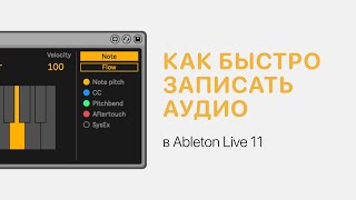 Как Быстро Записать Аудио В Ableton Live 11 [Ableton Pro Help]