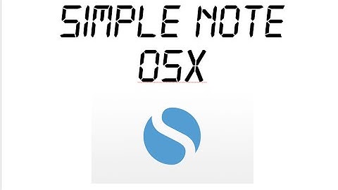 Review: Simple Note (OSX)