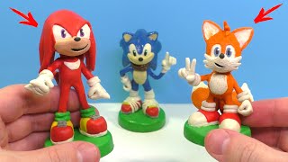 Making Tails and Knuckles the Echidna with Clay Sonic the Hedgehog