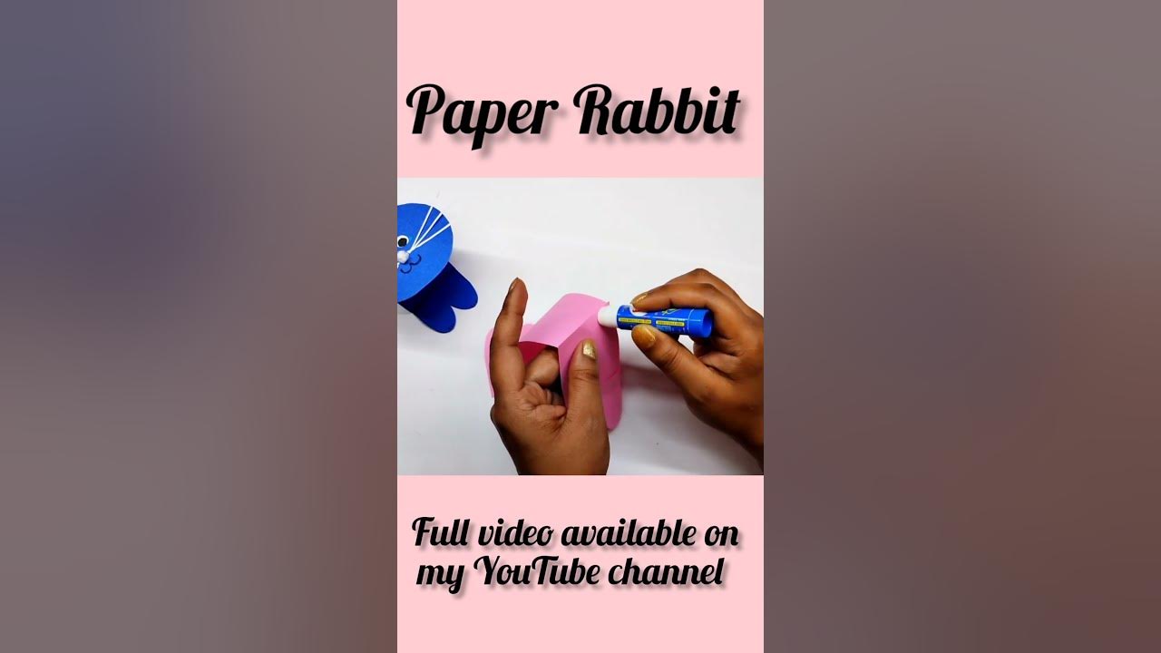 Paper rabbit how to make paper rabbit rabbit diy rabbit art