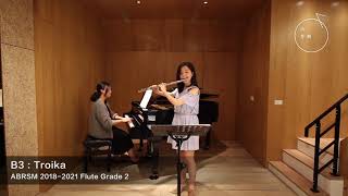 ABRSM GRADE 2 2018-2021 Flute Exam Pieces B3 : Troika