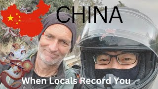 Solo Cyclist Stoped in China 2025 Curiosity on the Road