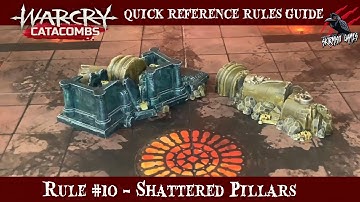 WARCRY CATACOMBS SHATTERED PILLARS - WARCRY QUICK RULES REFERENCE GUIDE #10 - Warhamme Warcry Rules