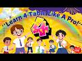 Table of 4 for Kids 🔥 | Learn 4 Times Table Fast & Easy | 4 Min Challenge 😲
