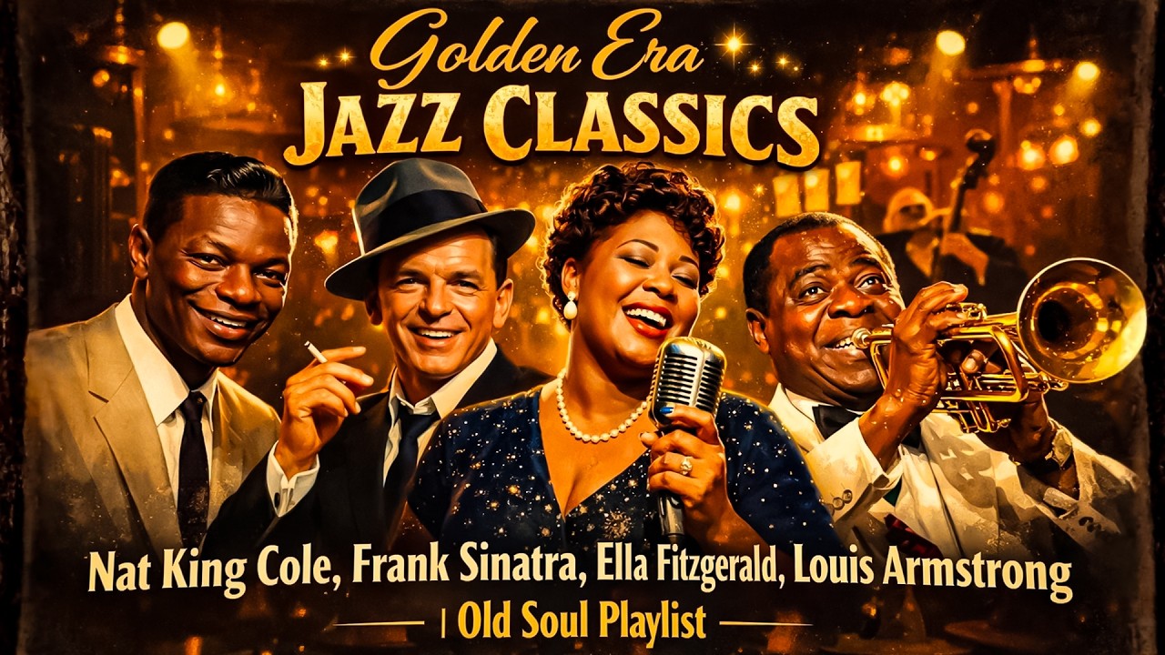 Golden Era Jazz Classics ✨ Nat King Cole, Frank Sinatra, Ella Fitzgerald, Louis Armstrong