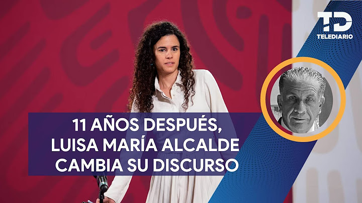 Luisa María Alcalde changes her speech