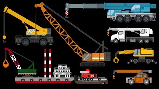 Mobile Cranes - Construction Vehicles - The Kids&#39; Picture Show