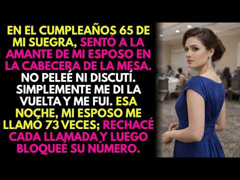 En el Cumpleaños 65 de mi Suegra🎂Sentó a la Amante de mi Esposo en la Mesa Principal… Me Fui�