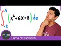 SUMA de RIEMANN - Área bajo la curva - Ejercicio 2