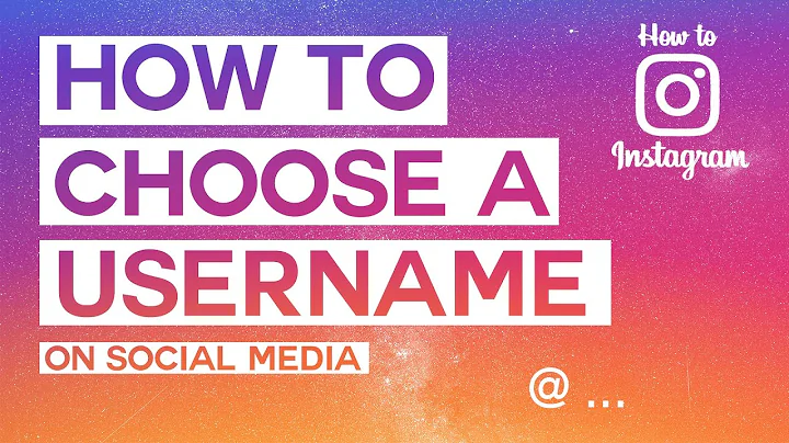 Create the Perfect Instagram Username