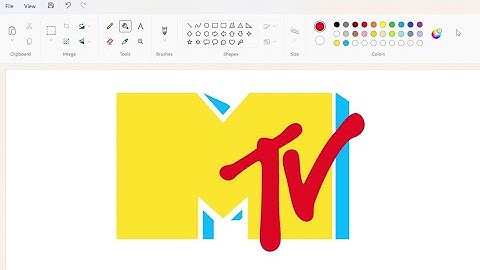 How to draw the MTV logo using MS Paint | How to draw on your computer