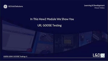 61850-1004 l GOOSE Testing v1