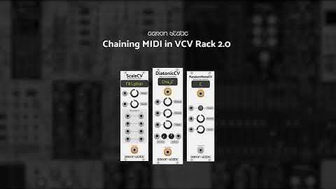 VCV Rack 2 Pro + Ableton Live 11 - Chaining MIDI