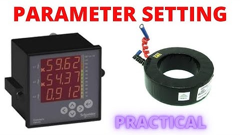 EM6433 ENERGY METRE PARAMETER SETTING CT RATIO