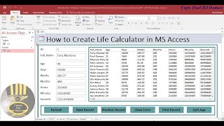 How to Create Life Calculator in MS Access without Coding screenshot 5