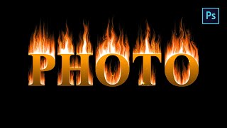 ทำตัวหนังสือไฟ [Text Fire] ด้วย Photoshop CC