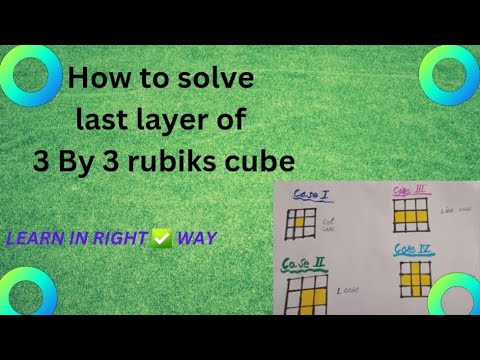 How 🤔 to solve last layer of 3 by 3 rubiks cube . - YouTube