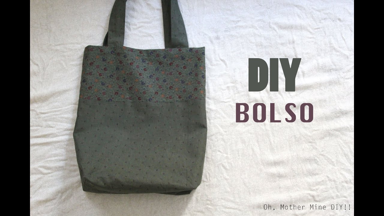 DIY fácil: hacer bolso dos colores -