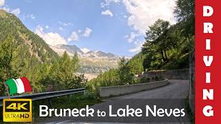 Driving in Italy 37: From Bruneck to Lake Neves 🇮🇹 Zillertal Alps 4K