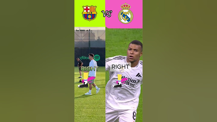 Which FOOT Do Barcelona Vs Real Madrid Stars Prefer? ⚽️