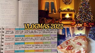 VLOGMAS 2022:Приготовила пиццу, сделала дз📃✌️