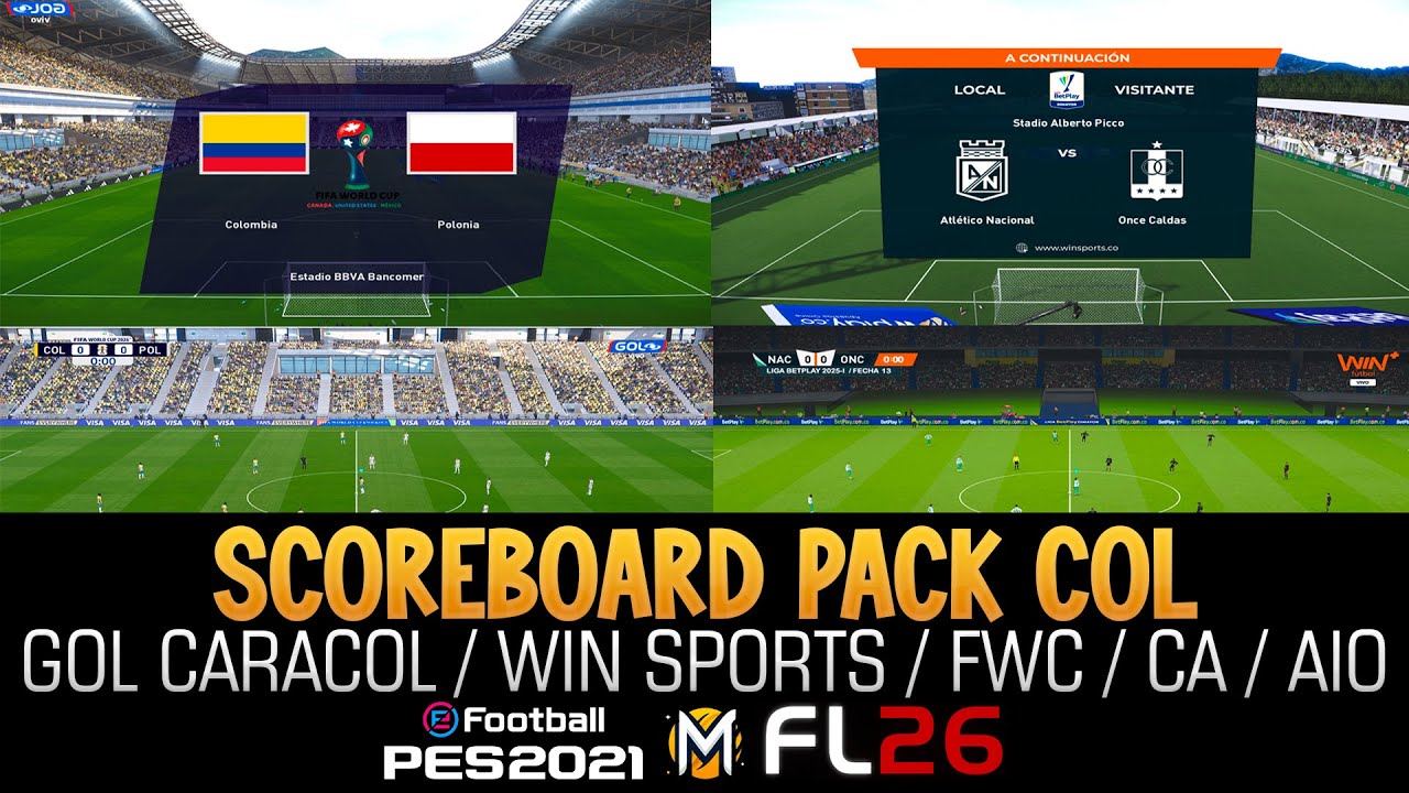 Колумбийские бомбардиры FL26 (Goal Caracol и Win Sports +) ➠ PES 2021 и Football Life 26