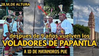 Voladores de Papantla perform again in Izucar de Matamoros, Puebla, Mexico after 9 years