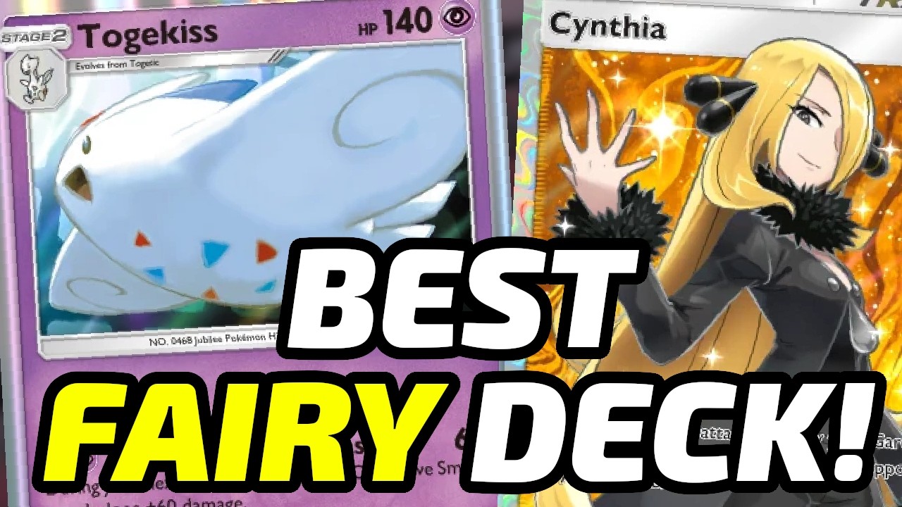 Pokemon TCG Pocket's Best Fairy Deck: Togekiss, Cynthia, Tapu Lele Pokemon TCG Pocket's Best Fairy Deck: Togekiss, Cynthia, Tapu Lele