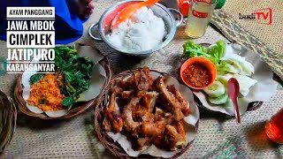 Kuliner di Karanganyar. Ayam Panggang Jawa Mbok Cimplek. Kidul Pasar Jatipuro, Karanganyar. Jateng.