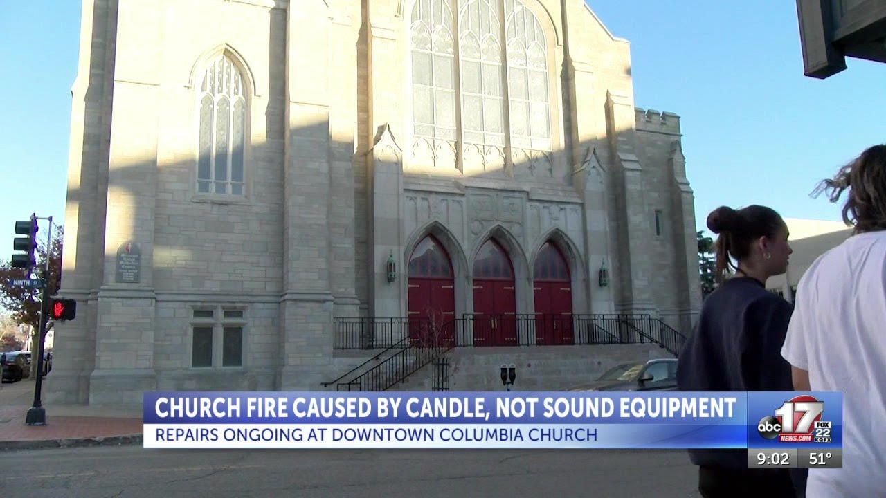 Columbia church fire cause by candle, not sound equipment - YouTube