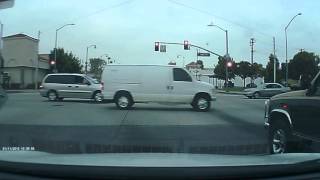 Idiot jaywalking