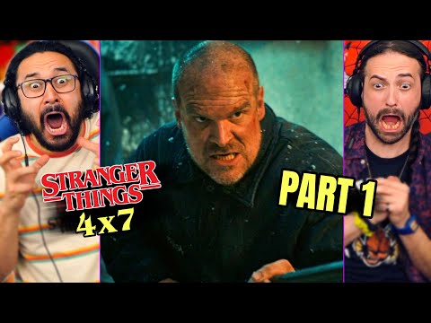 STRANGER THINGS 4x7 REACTION!! PART 1 "Chapter Seven: The Massacre At Hawkins Lab" Season 4 Finale