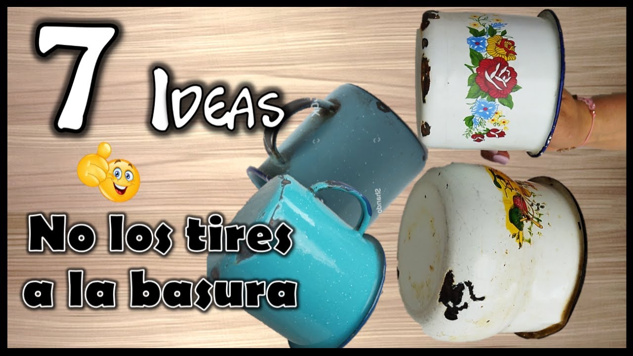NO TIRES ESTAS TAZAS VIEJAS, MIRA LO QUE PUEDES CREAR -  7 ideas con tazas de peltre