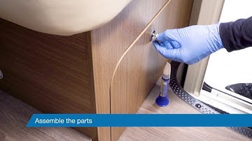 Locking a Cabinet Handle with Weiconlock AN 302 70 Threadlocker