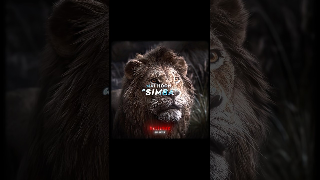 Mai Hoon Mufasa Ka Beta 🥶 | The Lion King | SIMBA Edit - EMIN feat. JONY - КАМIN #thelionking
