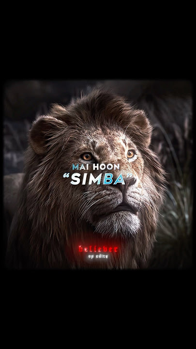 Mai Hoon Mufasa Ka Beta 🥶 | The Lion King | SIMBA Edit - EMIN feat. JONY - КАМIN #thelionking