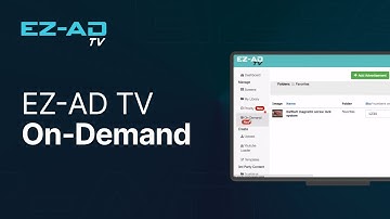 EZ-AD TV On-Demand Feature: Streamline Video Playback for Products