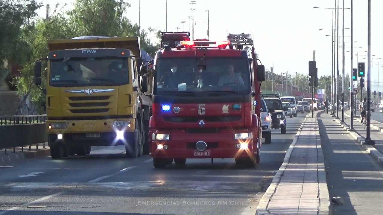 B5 Bomberos LA Granja a llamado por pastizales YouTube