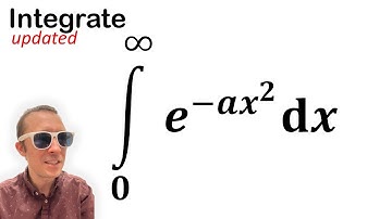 Integral of e^-ax^2 from 0 to infinity - updated 💪
