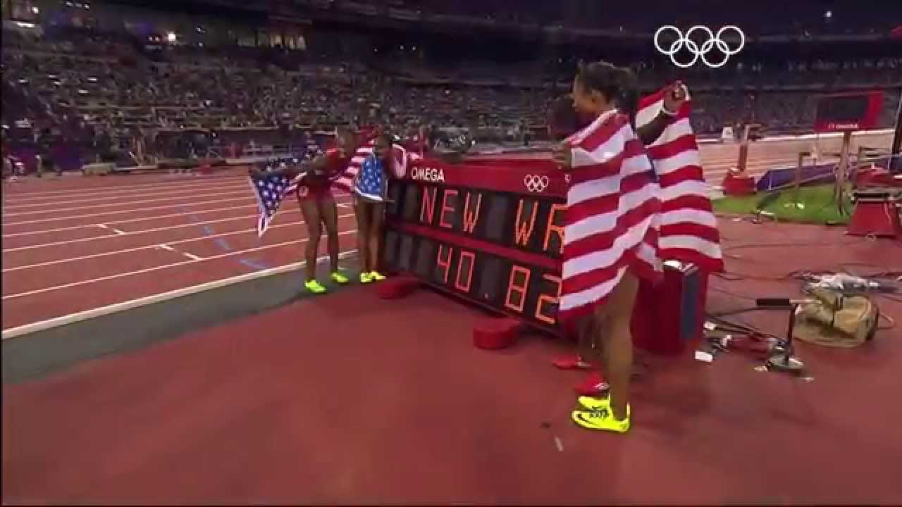 New World Record   USA 4 x 100m Gold  London 2012 Olympics
