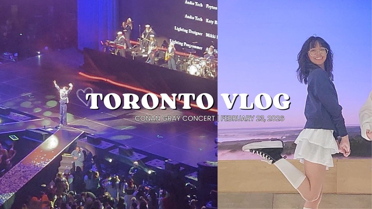 conan gray in toronto | concert & trip vlog