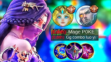 LUO YI RECOUNTER EDITH YU ZHONG ONE SHOT COMBO! Build Luo Yi Tersakit 2022 - Mobile Legends