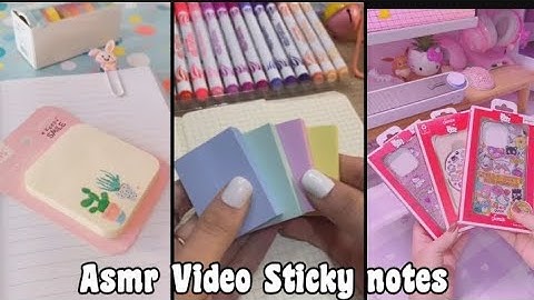 Asmr videos | Sticky notes | Asmr | #asmr #diy #relaxing #stickynotes #videos #packaging